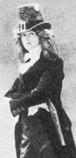 Renée Vivien in typical male clothing